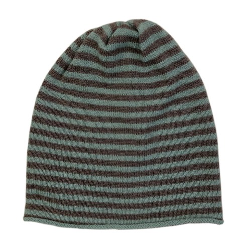 fine merino beanie brown duckegg